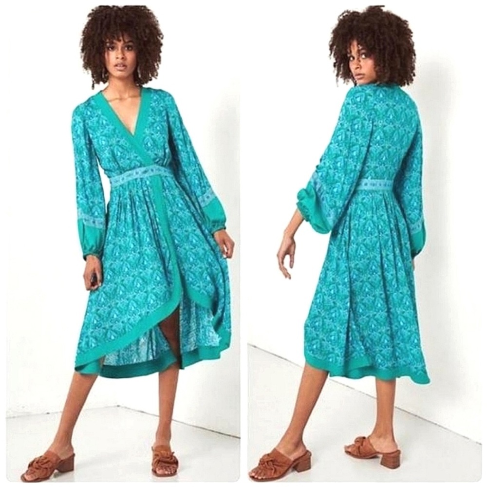 NWT Spell & the Gypsy Collective Jewel Soiree Dress in Emerald